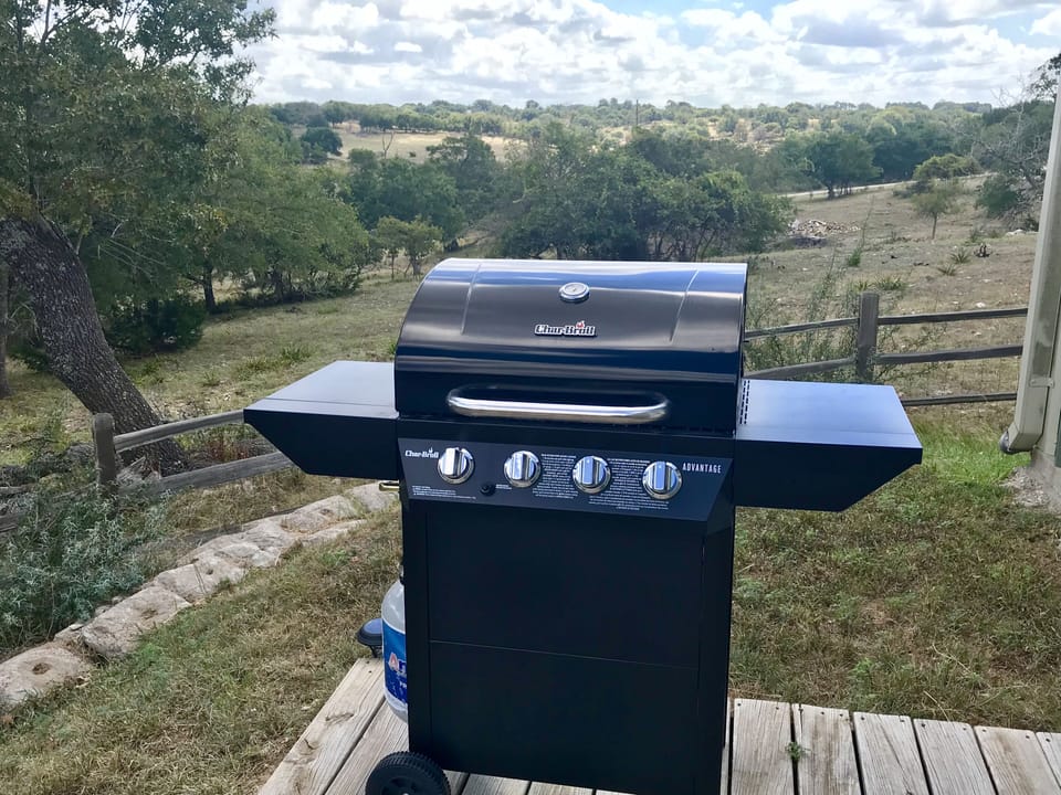 Stop at the store - our gas grill is ready for you (and you can’t beat the view)