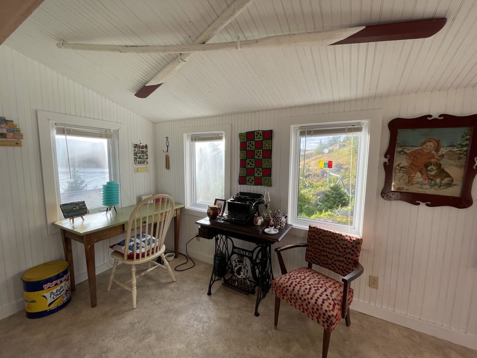Workstation in sunroom