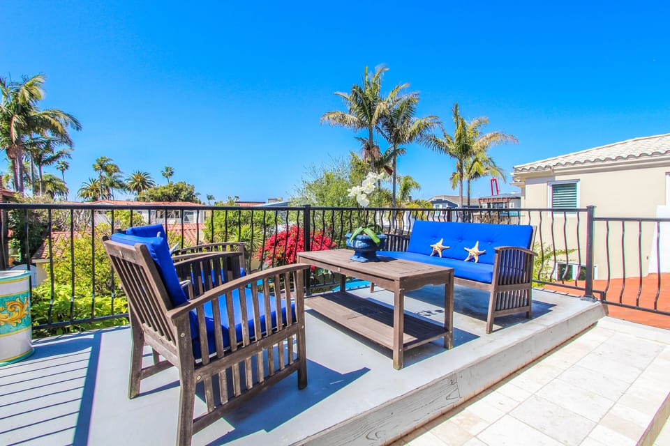 Balcony off Master Suite is perfect spot for croissants or watching sunsets