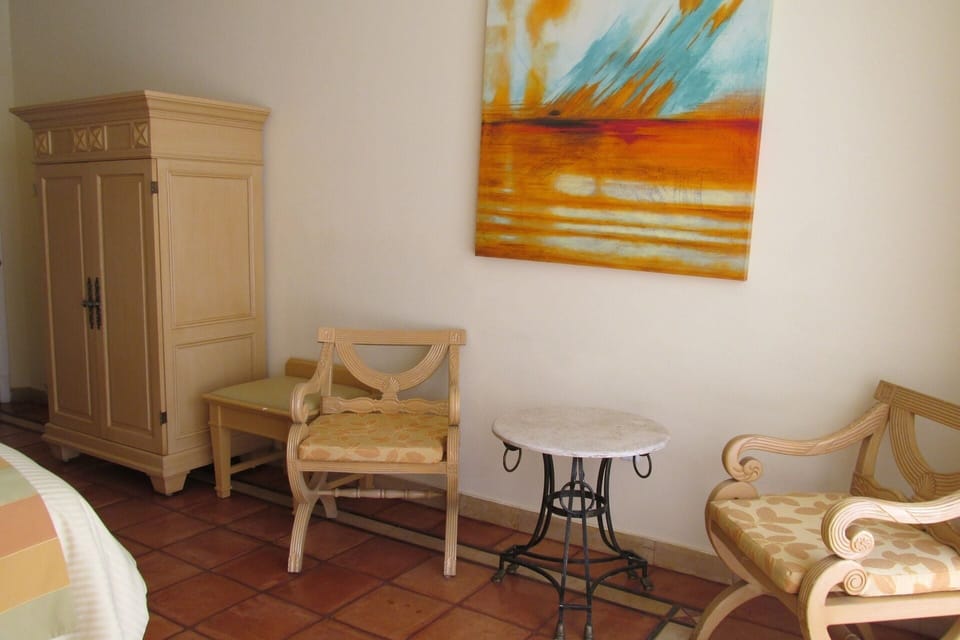 Sitting area in bedroom