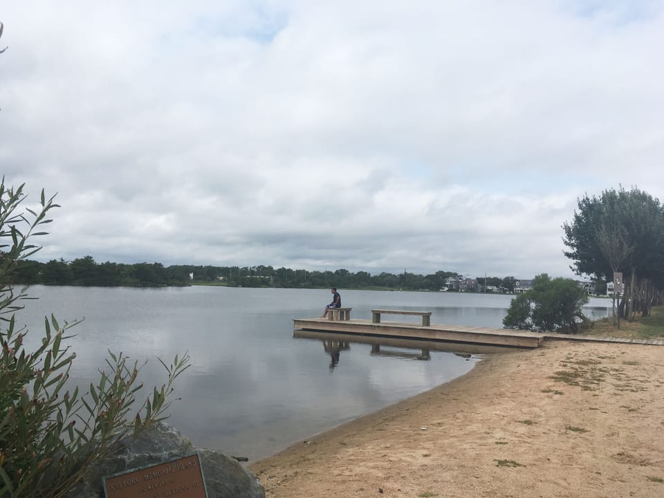 Twilight Lake at the end of the street