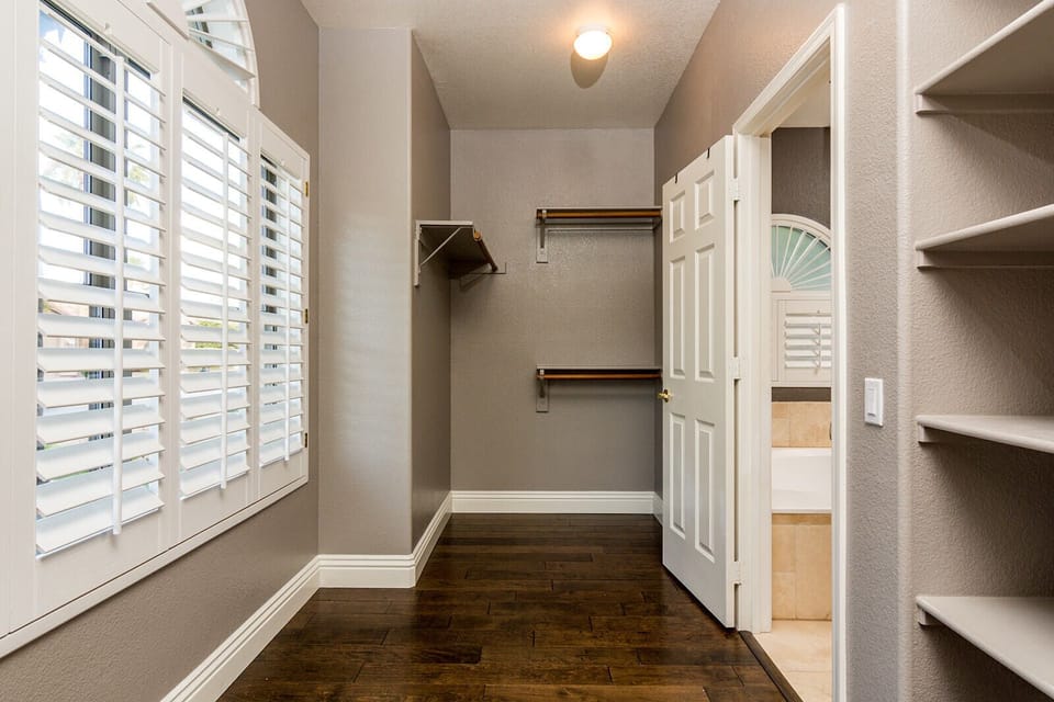 Master bedroom closet
