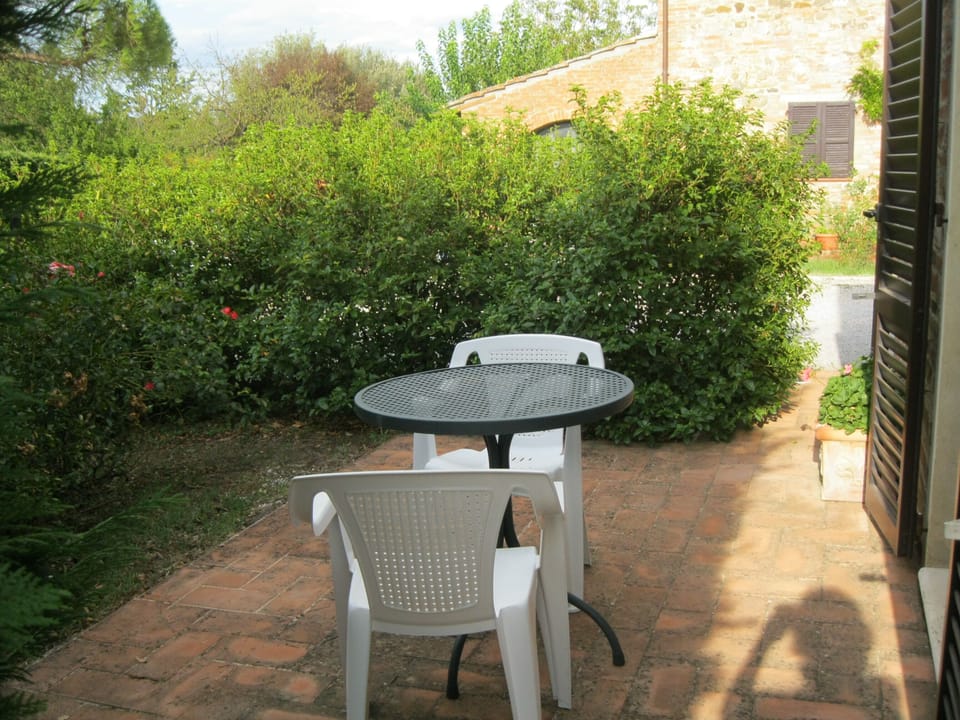 patio outside downstairs bedroom