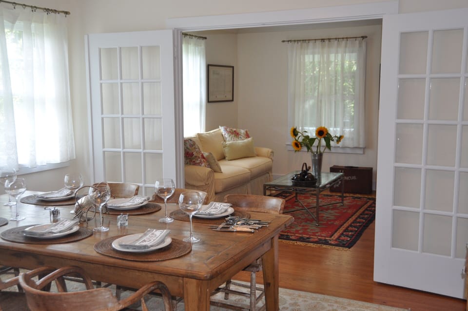 Dining room and living room
