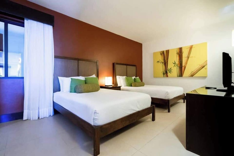 Find restful nights and bright mornings in this inviting room.