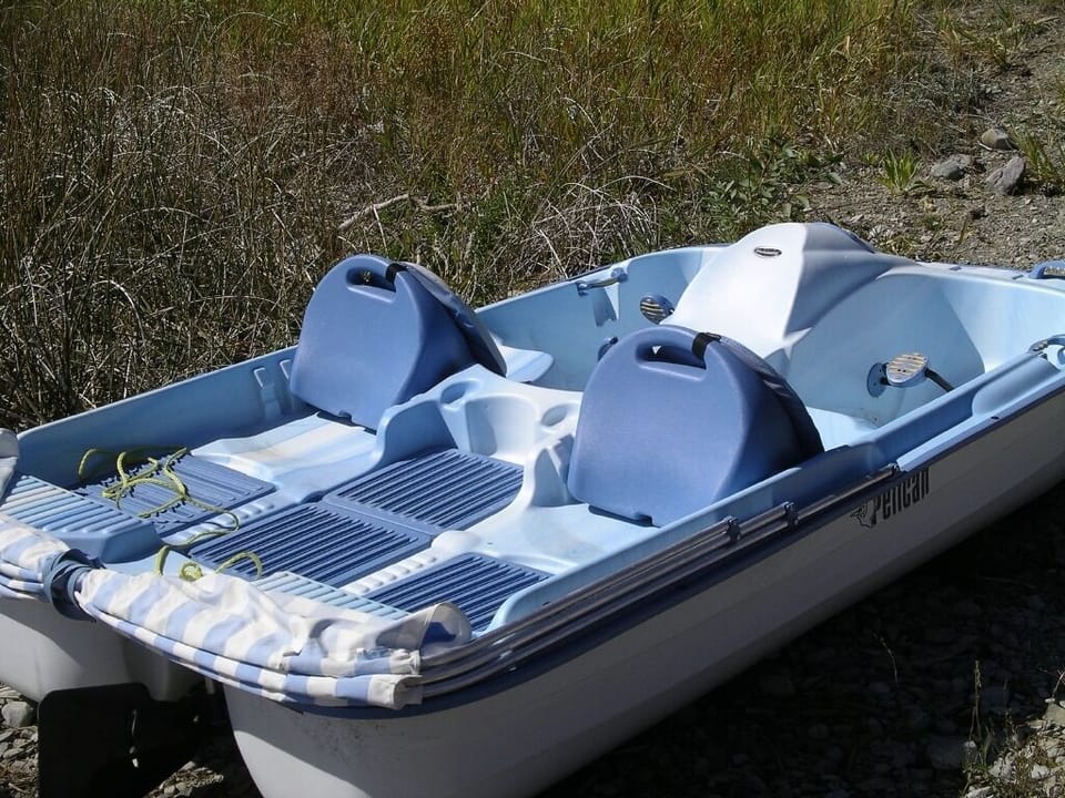 Another view of paddle boat.