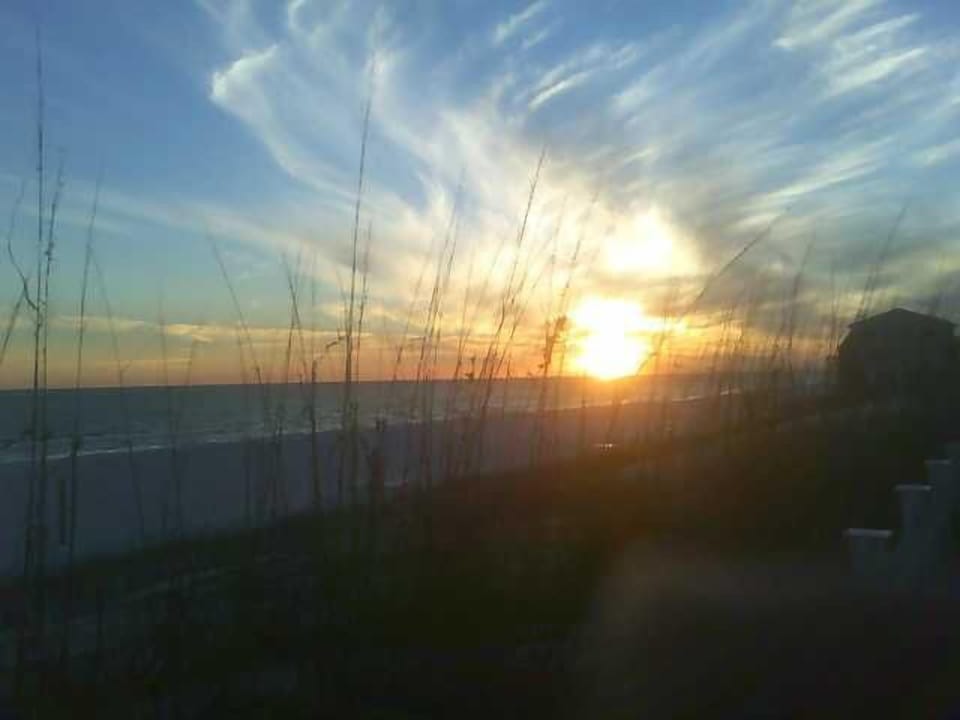 Sunset from our beach