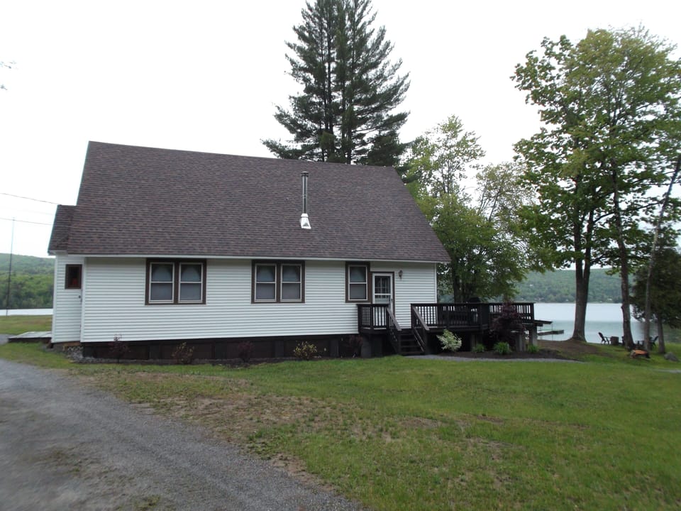View of house when pulling in driveway.