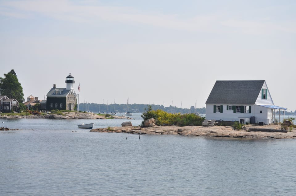 Mouse Island and Morgan Point view form the dock.