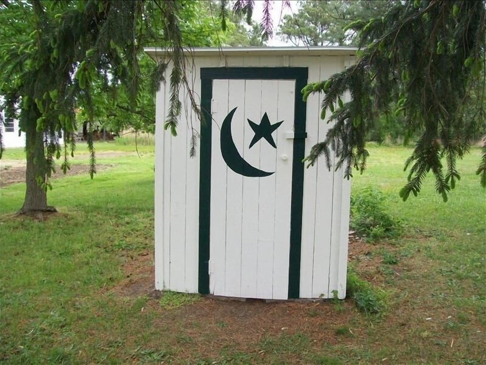Early 1900's remodeled outhouse for photo shoots or emergency use only. 
: ) 
