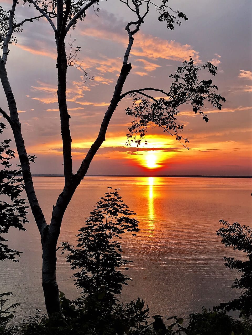 sunset over Mississquoi Bay