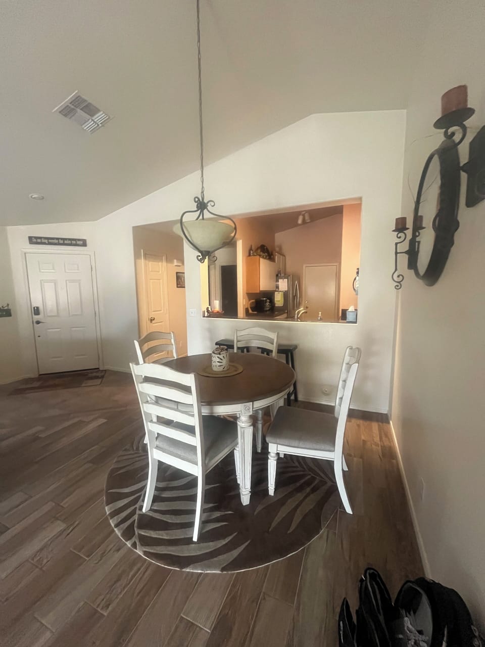 View from Dining Room to Kitchen