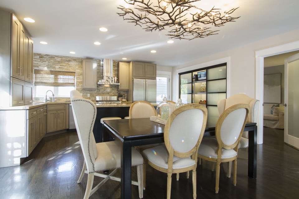  Glass Pantry doors where dishes  are kept plus a small TV 