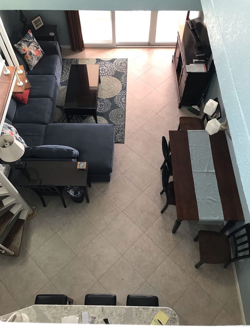 Living Area from Loft Bedroom