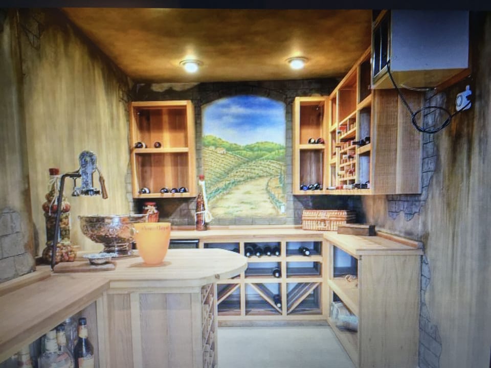 One of a kind wine room.