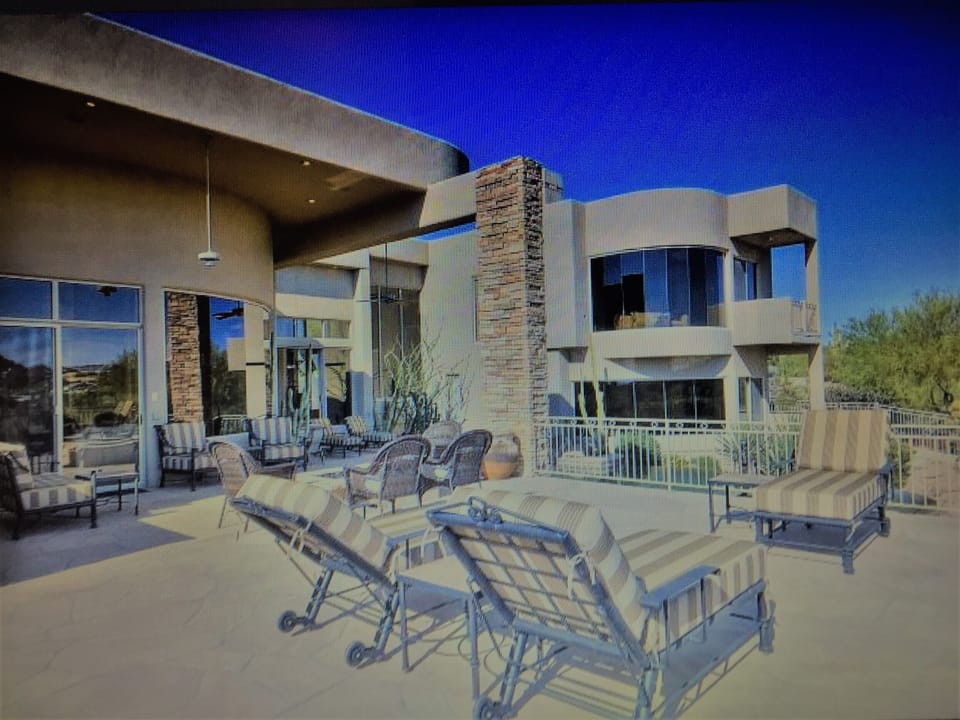 Spacious patios with Luxury Lounge Chairs.