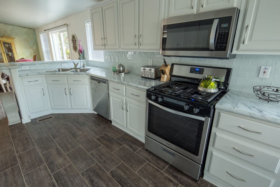 Fully stocked kitchen