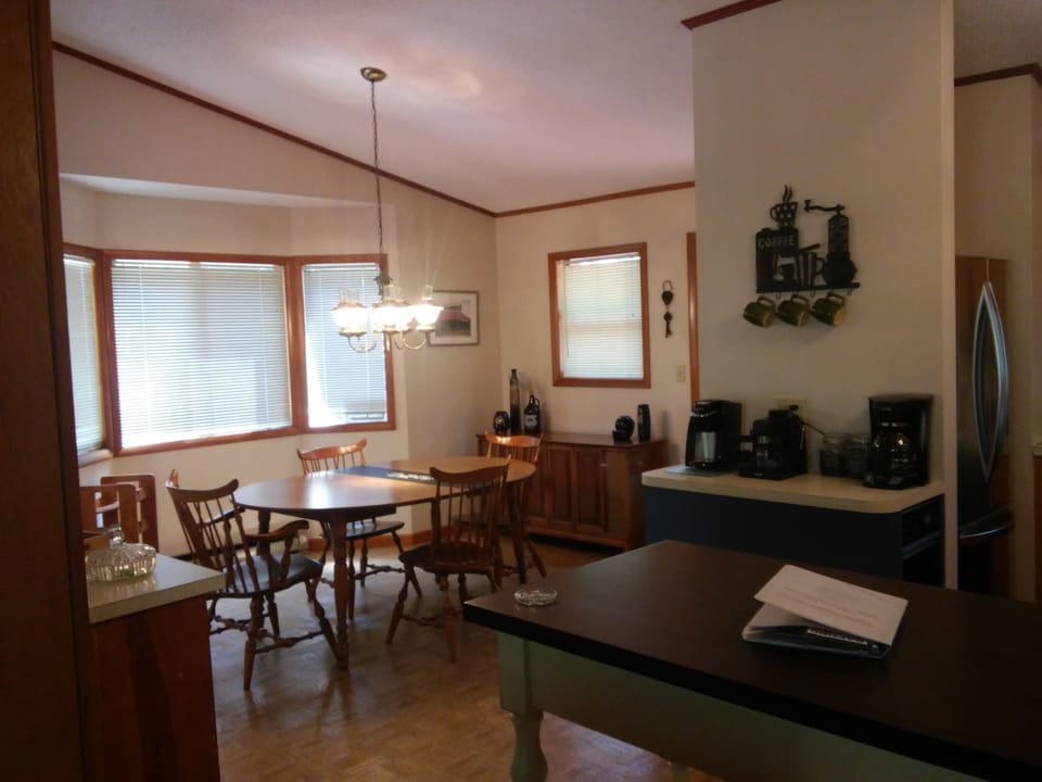 that leads you into the spacious kitchen...