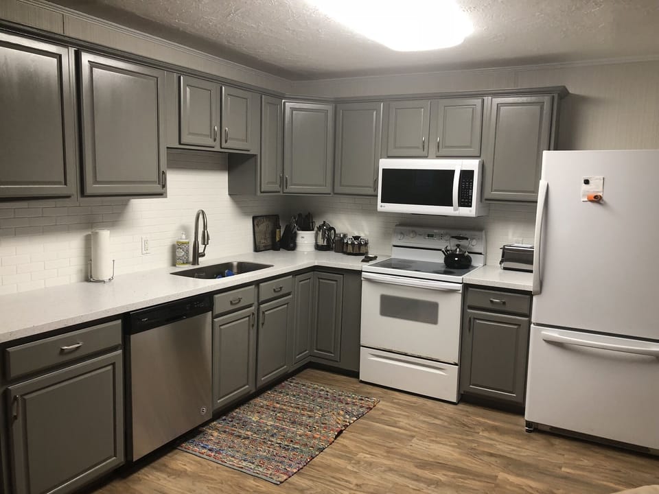 Fully stocked kitchen