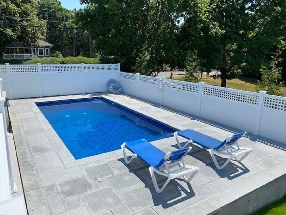 And a brand new heated pool