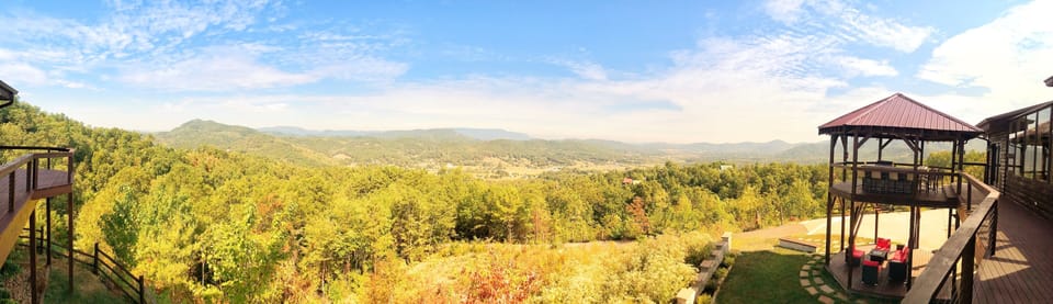 Vast view from upper level porch 