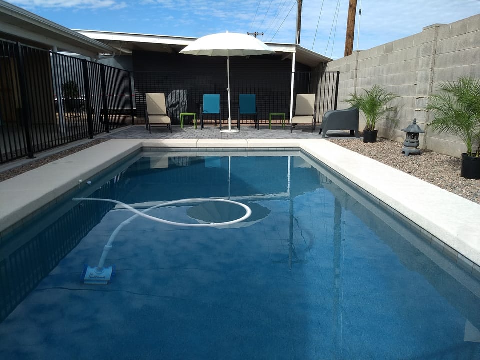 Lounge by the pool! 
Pool is not normally heated.  Please inquire heating fee.