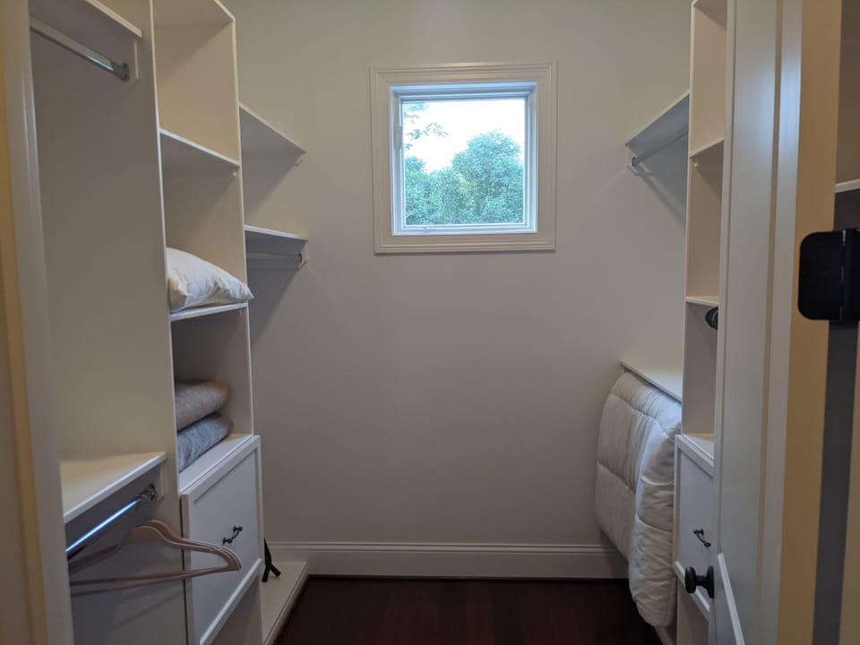 Walk-in closet (master bedroom)