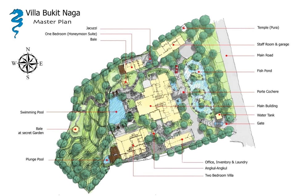 Bukit Naga Estate, 6 Bed Villa,Near Ubud