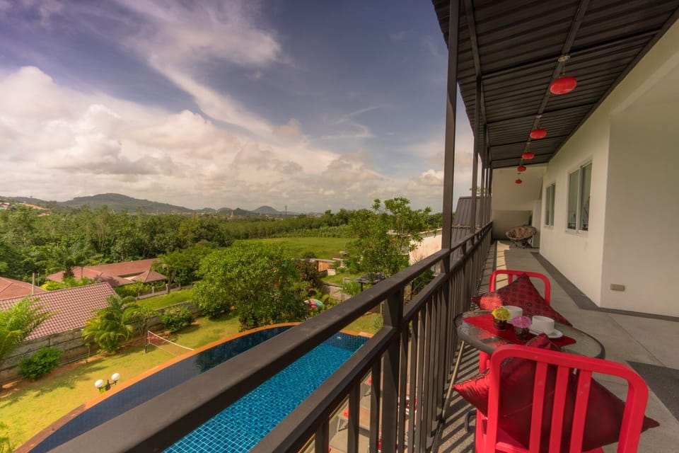 Private Pool Villa (NDC) !!!
Balcony & view from top floor 