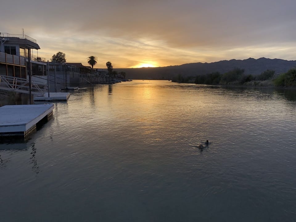 Steps away from your stay are stunning sunset views from the end of the dock