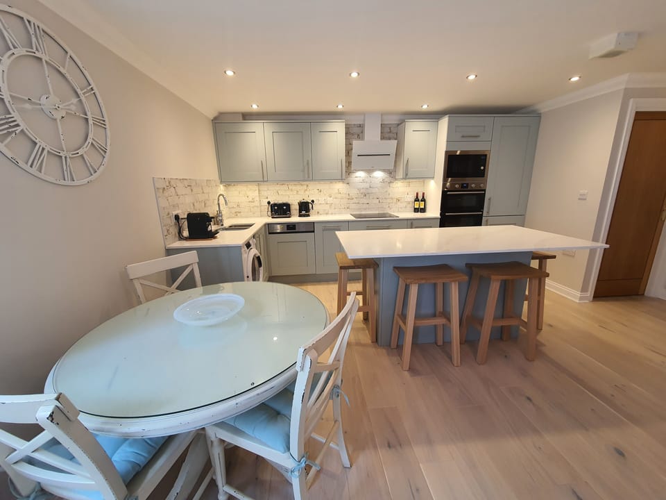 Dining table with room for six