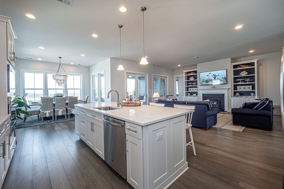 Large Kitchen-Dining-Great Room Area