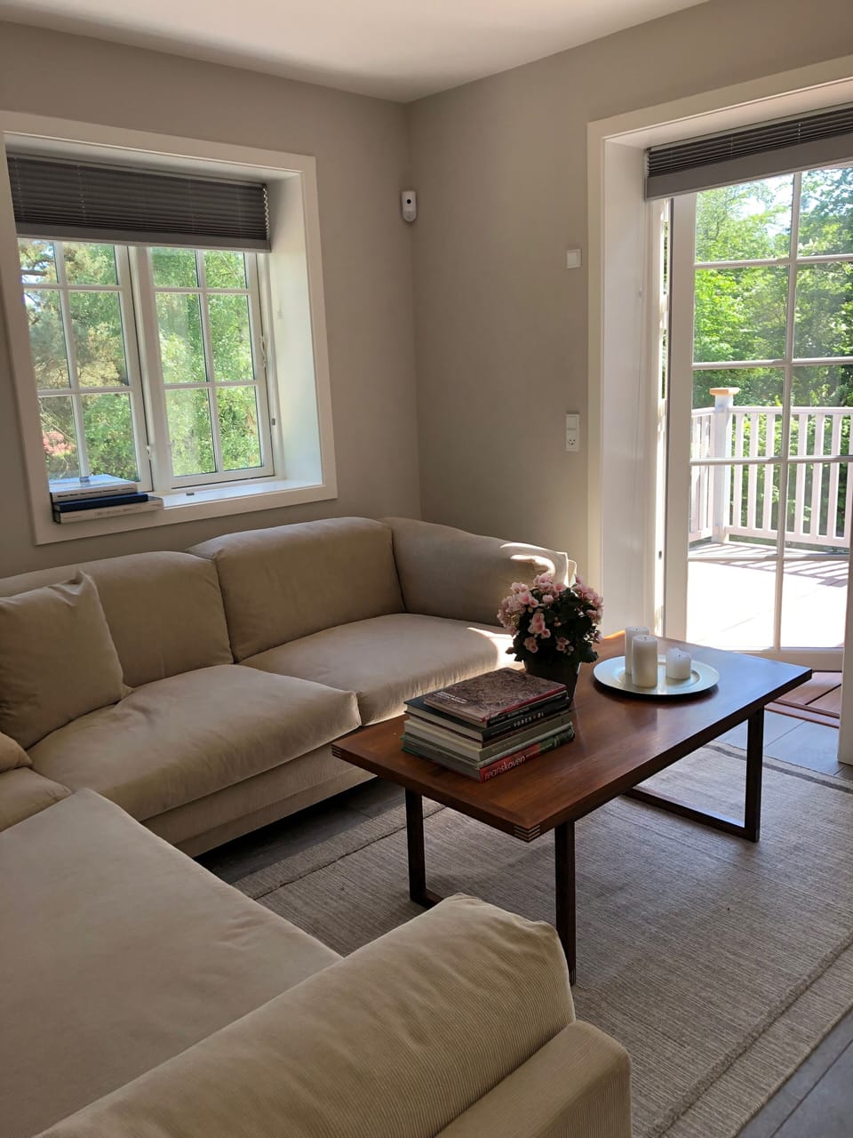 Upstairs TV Room with Terrace