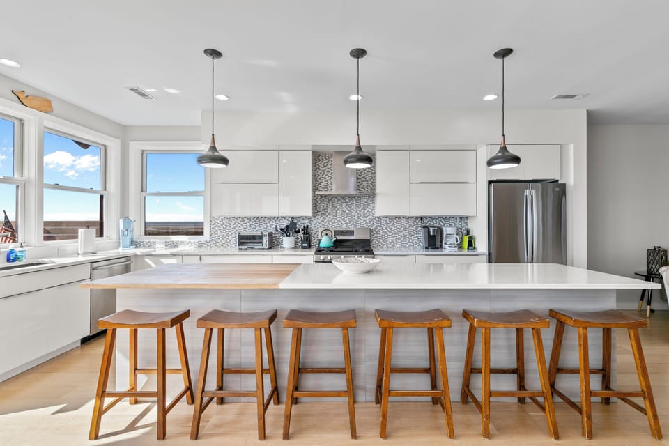 Dining area and kitchen