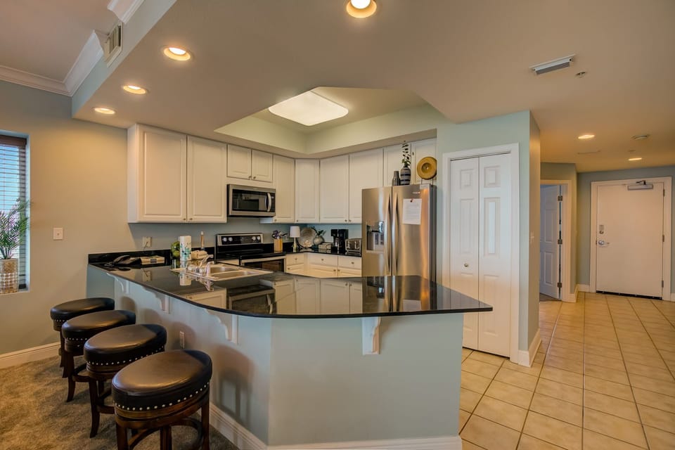 Large well stocked kitchen