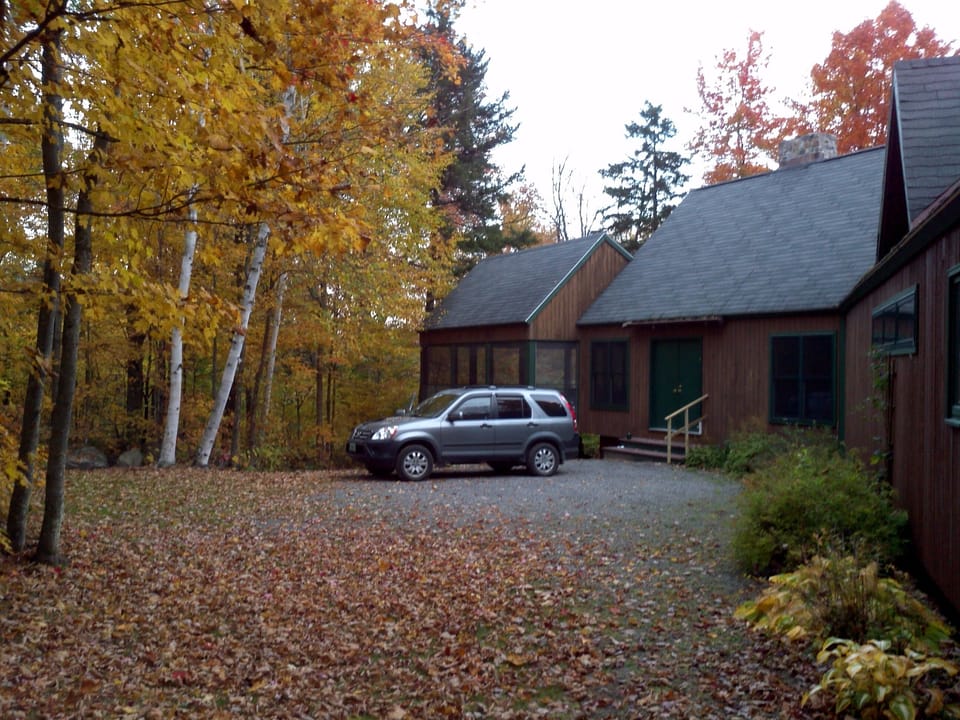 Front entrance in the fall