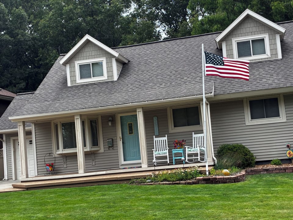 A picture of our beautiful home