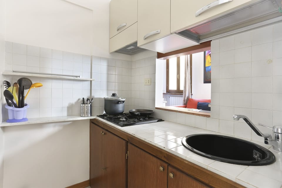 small but well equipped kitchen