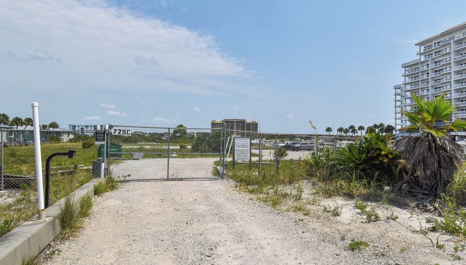 Harbor Landing Overflow Parking Lot Gate Entrance