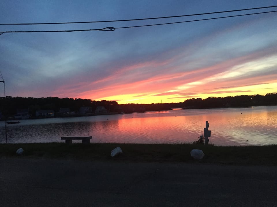 another amazing sunset in front of the cottage