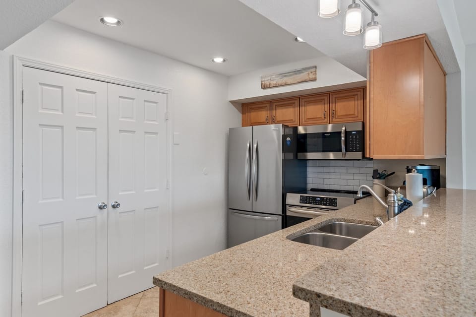 Kitchen also features a large pantry