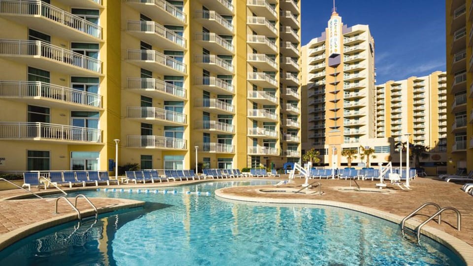 Several beautiful indoor and outdoor pools and hot tubs.