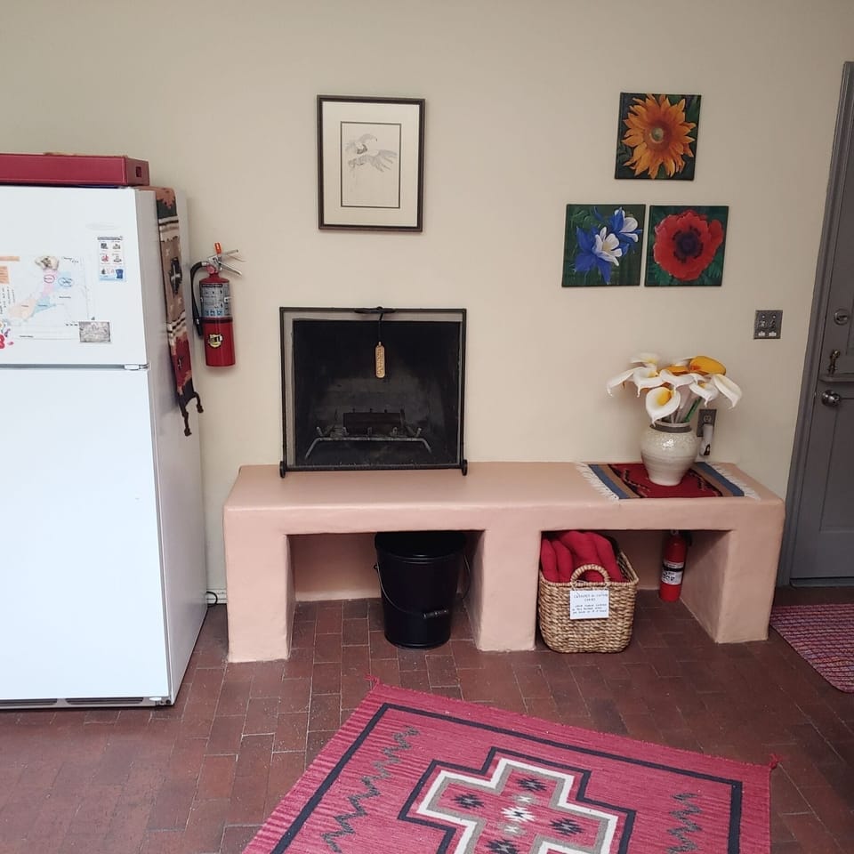 kitchen fireplace