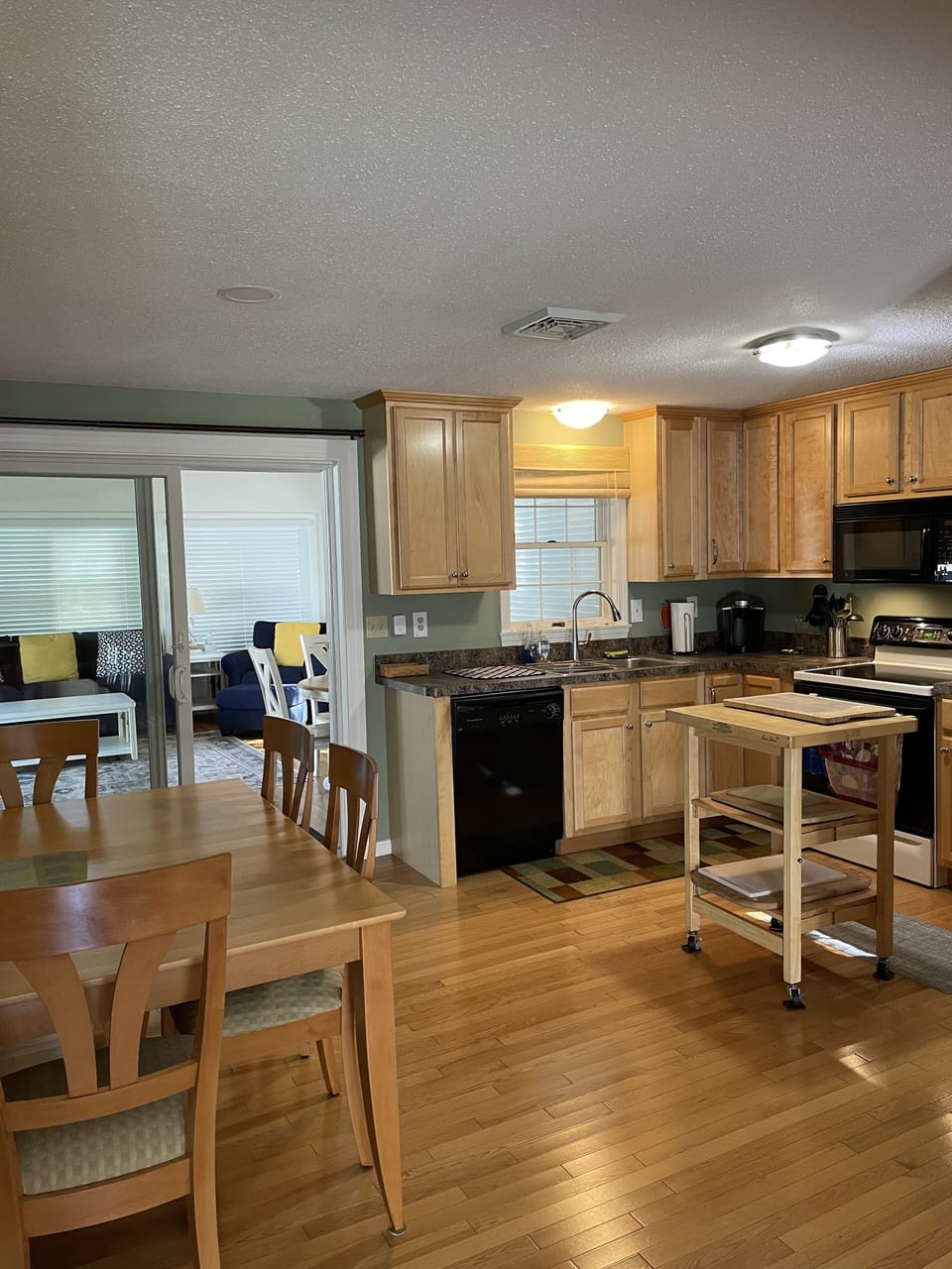 Kitchen and entry to three season room