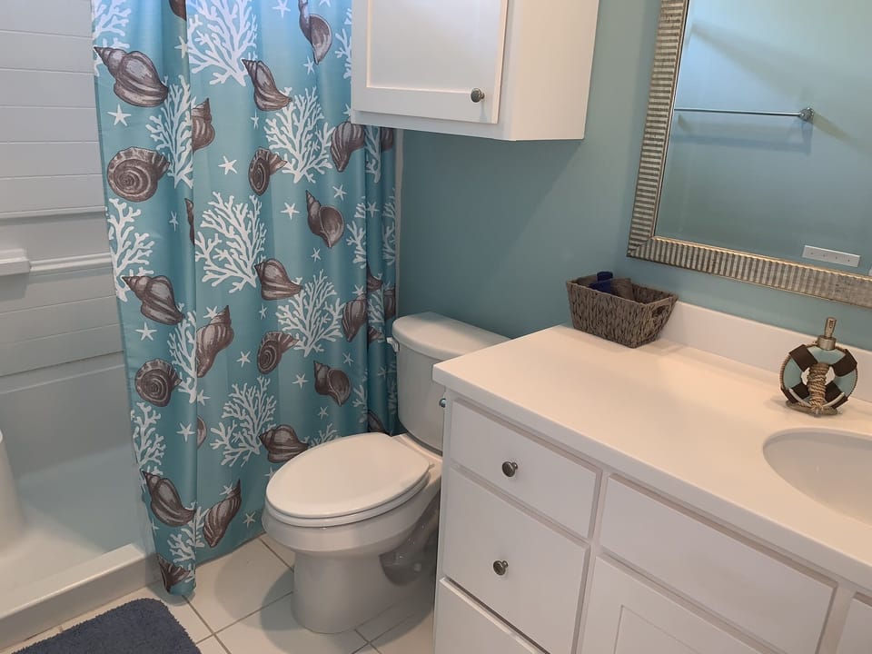 Full bath in master suite (right)