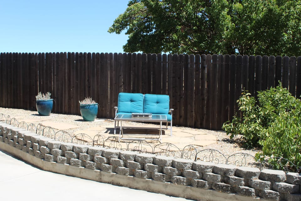 Relax with the vineyard views while sipping a glass of wine