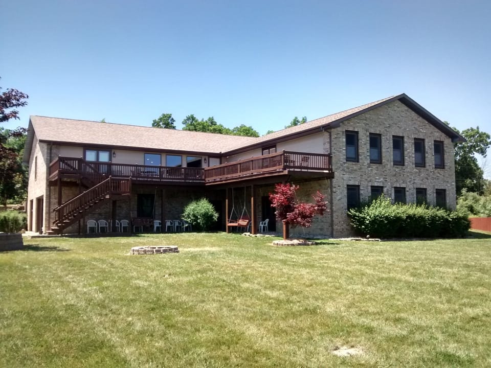 Recently renovated  2-Acre Estate. Huge deck with panoramic views of Lake Diane.