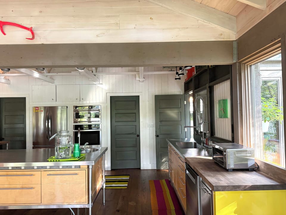 Chef’s kitchen with dishwasher, double ovens, and two sinks—built for cooking.
