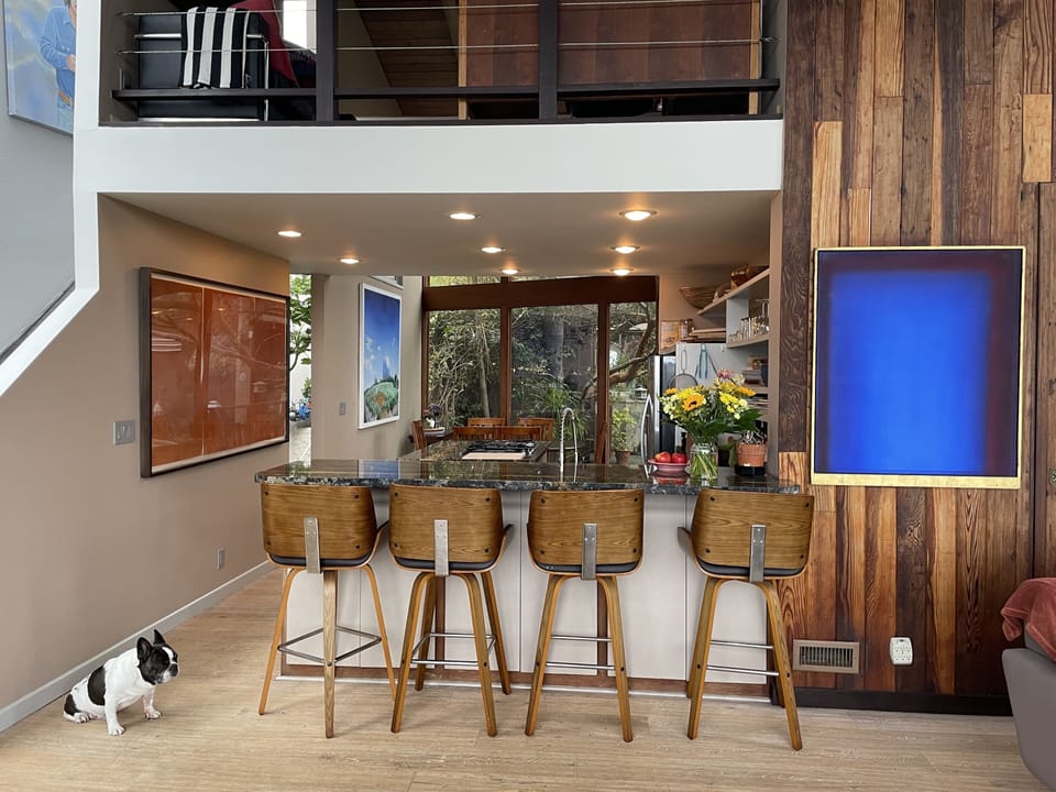 Looking into the kitchen from the great room