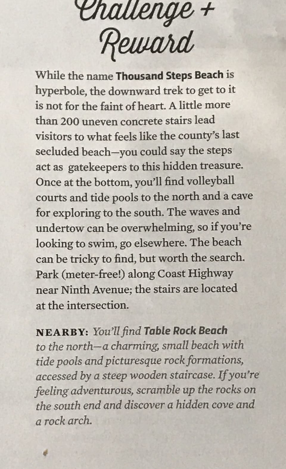  Have your own steps to Tablerock Beach